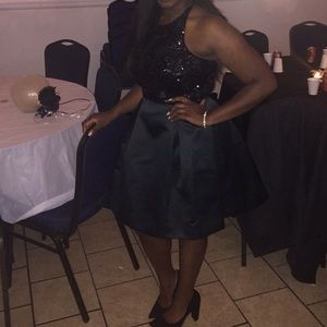 Calvin Klein size 10 sequin halter top dress